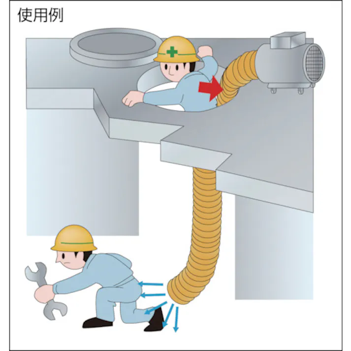 【CAINZ-DASH】トラスコ中山 フレキシブルダクト使い捨てタイプ(樹脂線) Φ280X5m TFD-280DE【別送品】