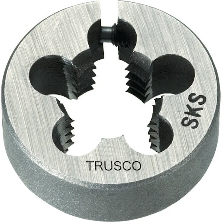 【CAINZ-DASH】トラスコ中山 丸ダイス 25径 ユニファイねじ 1/4UNC20 (SKS) T25D-1/4UNC20【別送品】