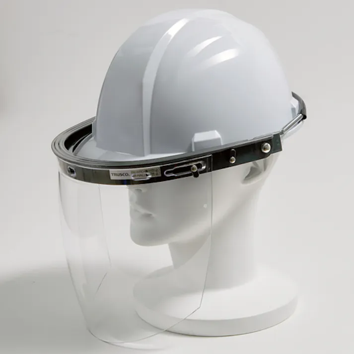 【CAINZ-DASH】トラスコ中山 ヘルメット取付型防災面 簡単着脱タイプ 曇り止め加工 BM-HAC【別送品】