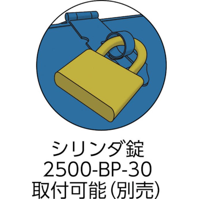 【CAINZ-DASH】トラスコ中山 ジャンボ工具箱　６００Ｘ２８０Ｘ３２６　ブルー LG-600-A【別送品】