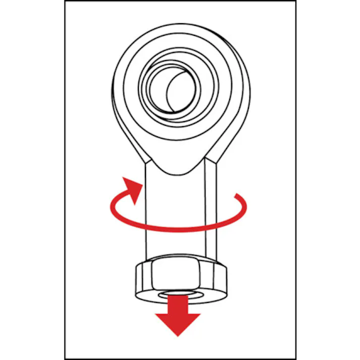 【CAINZ-DASH】トラスコ中山 ロッドエンド 無給油式 メネジ10mm (2個入) CHS10【別送品】