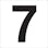 【CAINZ-DASH】トラスコ中山 表示板　数字　４２０×４２０　数字「７」 TSEH-7【別送品】