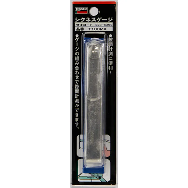 【CAINZ-DASH】トラスコ中山 シクネスゲージ 幅12.7 長さ100 範囲0.03~3.00 T100MX【別送品】
