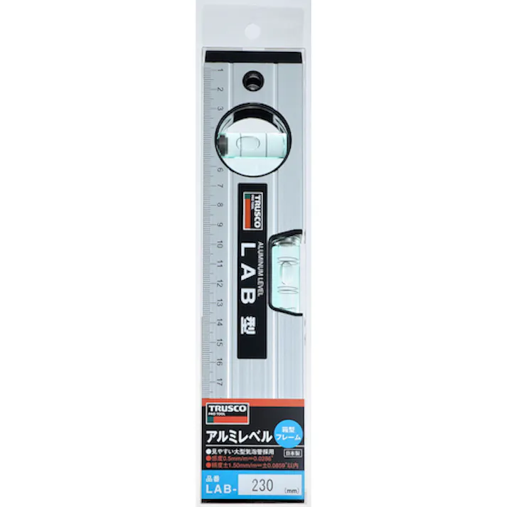 【CAINZ-DASH】トラスコ中山 箱型アルミレベル 230mm LAB-230【別送品】