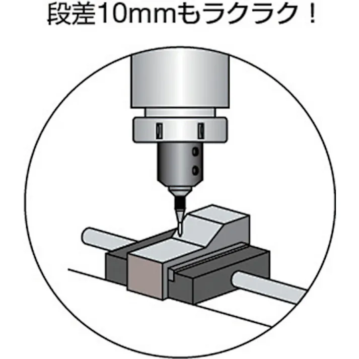 【CAINZ-DASH】トラスコ中山 ラインマスター超硬チップタイプ 芯径10mm 先端角度90゜ S32-130【別送品】