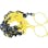 【CAINZ-DASH】トラスコ中山 プラチェーン（コーンリング付）　黄／黒　６ＭＭＸ２Ｍ TPCC6-2YB【別送品】