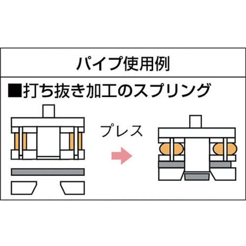 CAINZ-DASH】トラスコ中山 ウレタンゴム パイプ 外径Φ４０ 内径Φ１２