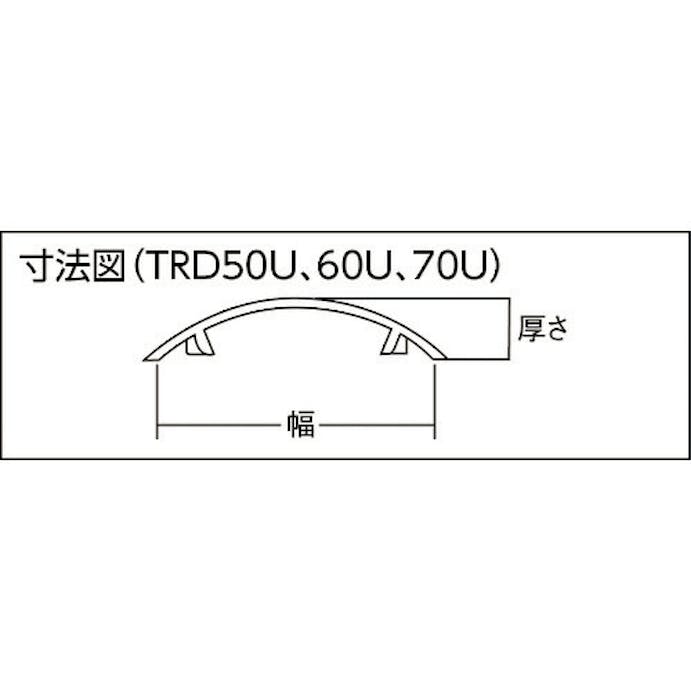 【CAINZ-DASH】トラスコ中山 配線カバーコネクターフタ　Ｕタイプ　幅６０ TRD60U-GY【別送品】