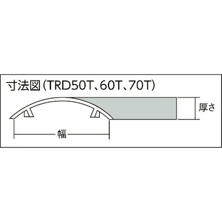 【CAINZ-DASH】トラスコ中山 配線カバーコネクターフタ Tタイプ 幅60 TRD60T-GY【別送品】