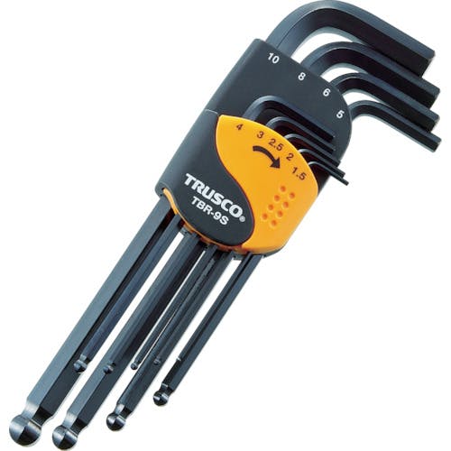 トラスコ中山 ボールポイント六角棒レンチセット(標準タイプ)16本入 TBR-16S ボールポイント六角棒レンチセット トラスコ中山 ボールポイント六角棒レンチセット(標準タイプ)16本入 TBR-16S ボールポイント六角棒レンチセット