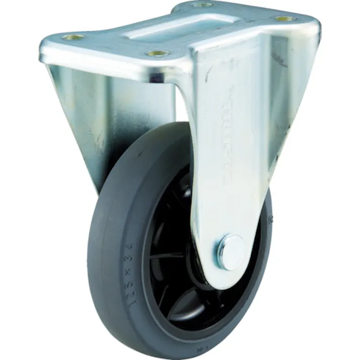 【CAINZ-DASH】トラスコ中山 グランカート用 固定キャスターφ125 ゴム車 TYPMR-125NWRB-G【別送品】