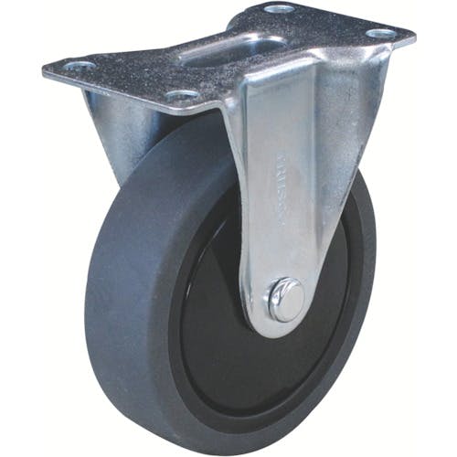 【CAINZ-DASH】トラスコ中山 グランカート用　固定キャスターφ１００　エラストマー車 TYSR-100SEL-P80【別送品】