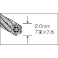 【CAINZ-DASH】トラスコ中山 ステンレスワイヤロープ　Φ２．０ｍｍＸ３０ｍ CWS-2S30【別送品】