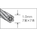 【CAINZ-DASH】トラスコ中山 ステンレスワイヤロープ　Φ３．０ｍｍＸ１００ｍ CWS-3S100【別送品】