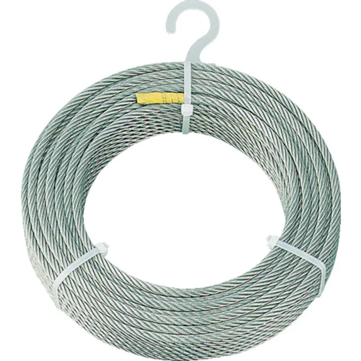 【CAINZ-DASH】トラスコ中山 ステンレスワイヤロープ Φ5.0mmX200m CWS-5S200【別送品】