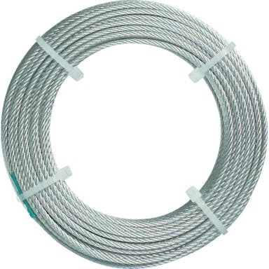 【CAINZ-DASH】トラスコ中山 ステンレスワイヤロープ　ナイロン被覆　Φ１．０（１．５）ｍｍＸ３０ CWC-1S30【別送品】