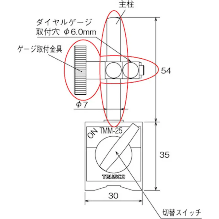 【CAINZ-DASH】トラスコ中山 TMM-25用 主柱 TMM-MP【別送品】