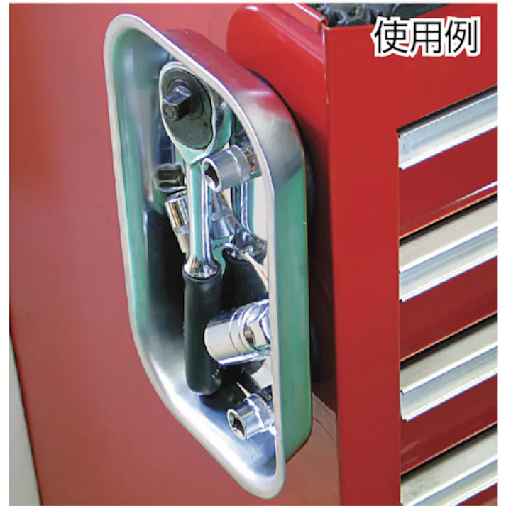 【CAINZ-DASH】トラスコ中山 角形マグネットトレー 波型底 240X142XH42 TFMT-240W【別送品】