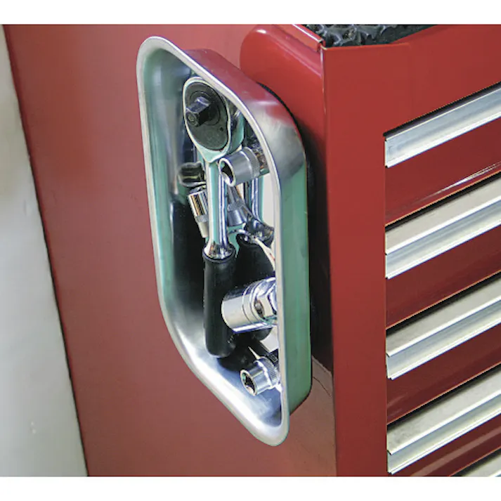 【CAINZ-DASH】トラスコ中山 角形マグネットトレー 波型底 240X142XH42 TFMT-240W【別送品】