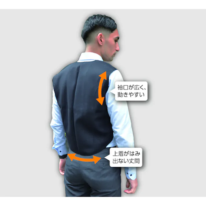 【CAINZ-DASH】トラスコ中山 ダブルベスト Mサイズ TATWB-M【別送品】