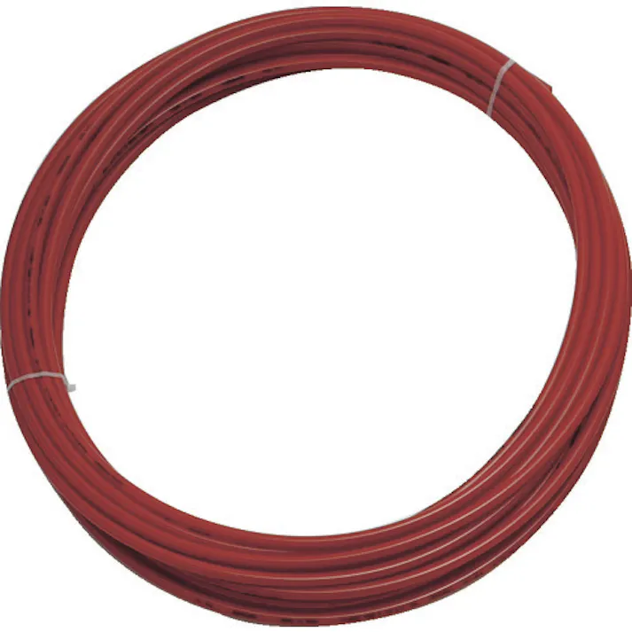 【CAINZ-DASH】トラスコ中山 ポリウレタンチューブ 4X2.5mm 10m巻 レッド TEN-4X2.5-10-R【別送品】