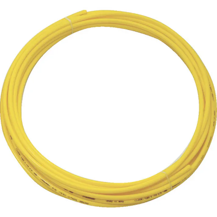 【CAINZ-DASH】トラスコ中山 ポリウレタンチューブ 4X2.5mm 10m巻 イエロー TEN-4X2.5-10-Y【別送品】