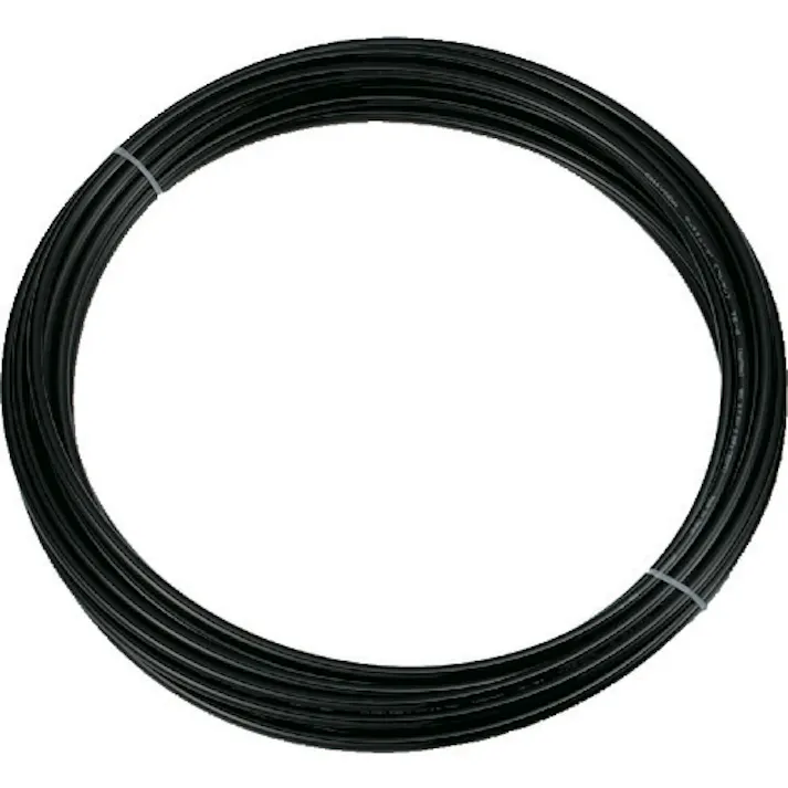 【CAINZ-DASH】トラスコ中山 ポリウレタンチューブ 10X6.5mm 10m巻 黒 TEN-10-10-BK【別送品】