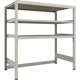【CAINZ-DASH】トラスコ中山 スチールラック M3型中量棚 下段開放型 H1800XW1800XD921 3段 単体 M3-SB6693【別送品】