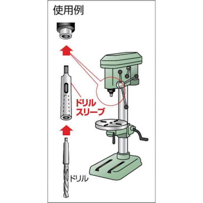 【CAINZ-DASH】トラスコ中山 ドリルスリ－ブ焼入　内径ＭＴ－５　外径ＭＴ－６研磨品 TDS-56Y【別送品】