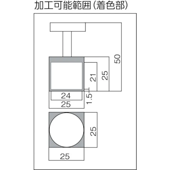 【CAINZ-DASH】トラスコ中山 マグネットホルダ(アルニコ磁石・角形・ハンドル付) 吸着力110N 25X25X25 NH-02【別送品】