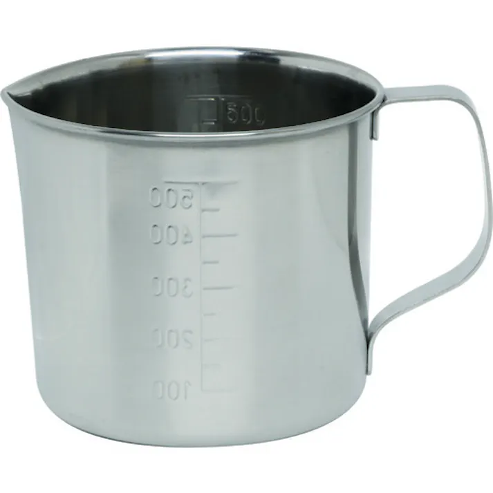 【CAINZ-DASH】トラスコ中山 ステンレスビーカー 注ぎ口付 0.5L 92X90 TSH634M【別送品】