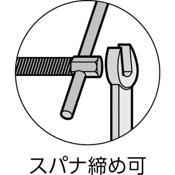 【CAINZ-DASH】トラスコ中山 B型シャコ万力 50mm ネジ・キャップ・リング TBC-50-NCR【別送品】