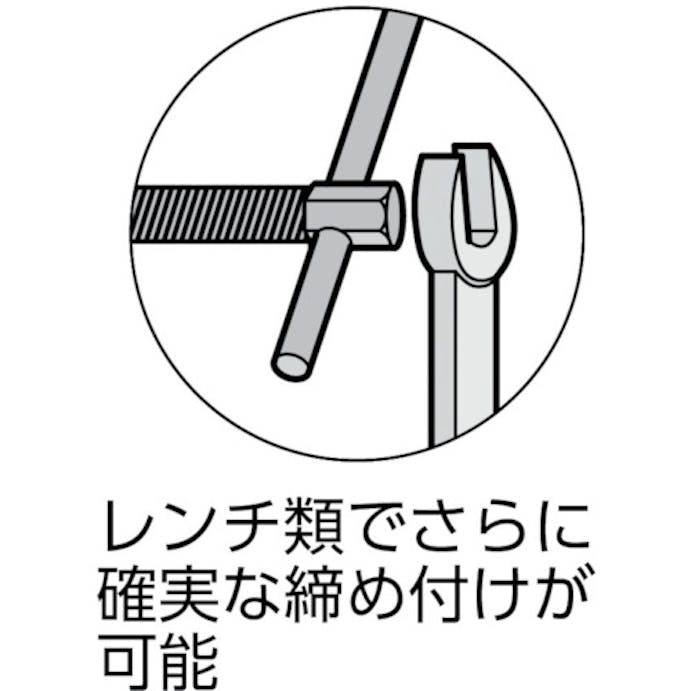 【CAINZ-DASH】トラスコ中山 Ｃ型シャコ万力　１２５ｍｍ　ネジ・キャップ・リング TCC-125N-NCR【別送品】