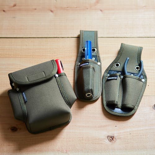 CAINZ-DASH】トラスコ中山 腰袋3段 オリーブドラブ TWP-03OD【別送品