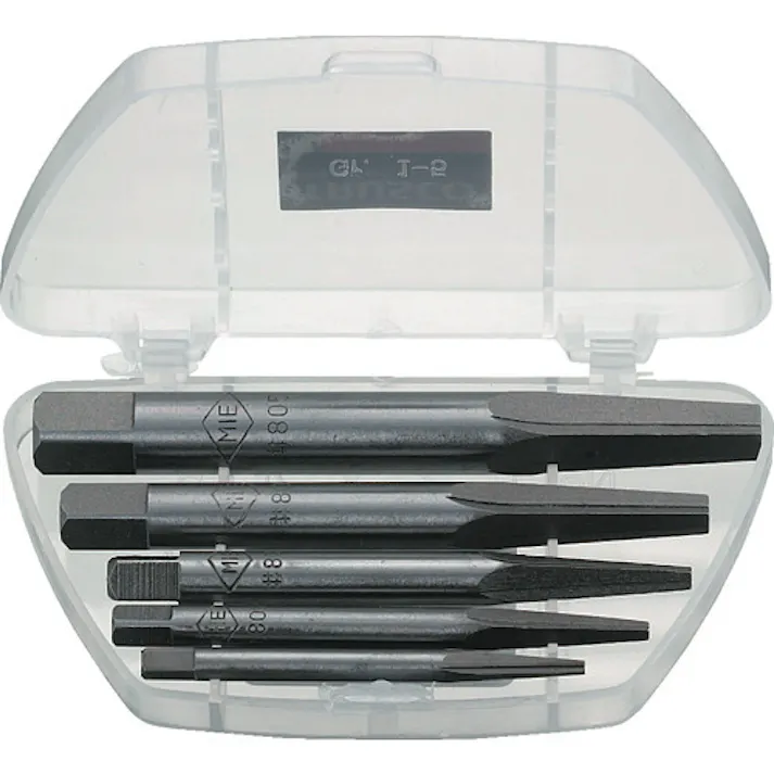 【CAINZ-DASH】トラスコ中山 エキストラクターセット 角型 5本組 プラケース入 EXS-1815K【別送品】