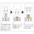 【CAINZ-DASH】トラスコ中山 折れ込みタップ除去工具　三本爪　３ｍｍ　１／８用 PT3-3【別送品】