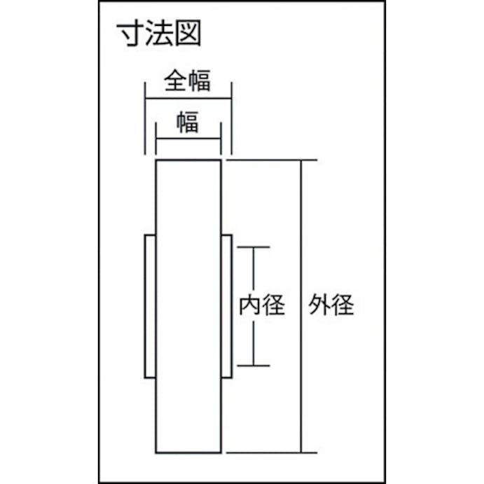 【CAINZ-DASH】トラスコ中山 ベストローラー　重荷重用　Φ５０　片側突出タイプ BRH-50V【別送品】