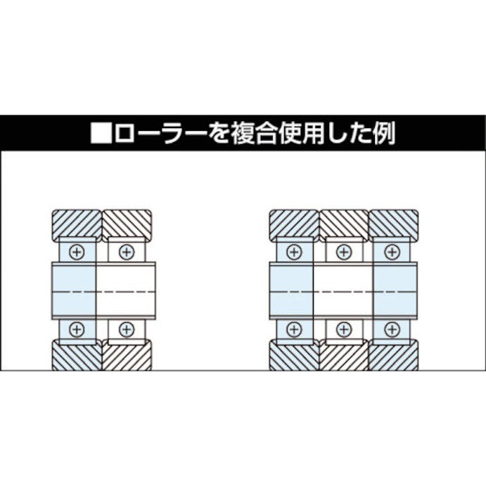 【CAINZ-DASH】トラスコ中山 ベストローラー　重荷重用　Φ５０　片側突出タイプ BRH-50V【別送品】