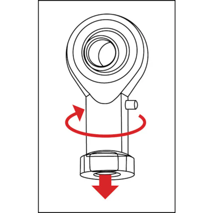 【CAINZ-DASH】トラスコ中山 ロッドエンド 給油式 メネジ8mm (2個入) PHS8【別送品】