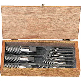 【CAINZ-DASH】トラスコ中山 エキストラクターセット ラセン型 10本組 木箱入 EXS-1826【別送品】