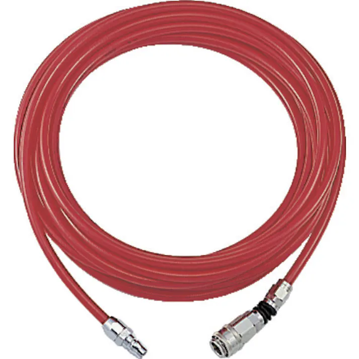 【CAINZ-DASH】トラスコ中山 エアブレードホース ウレタンブレードチューブ 6.5×10 10m フリーアングルJ付 TOP-6.5-10F【別送品】