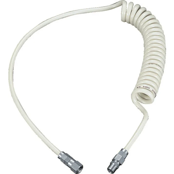 【CAINZ-DASH】トラスコ中山 ウレタンコイルホース 2.4m ネオグレー UCH-3NG【別送品】