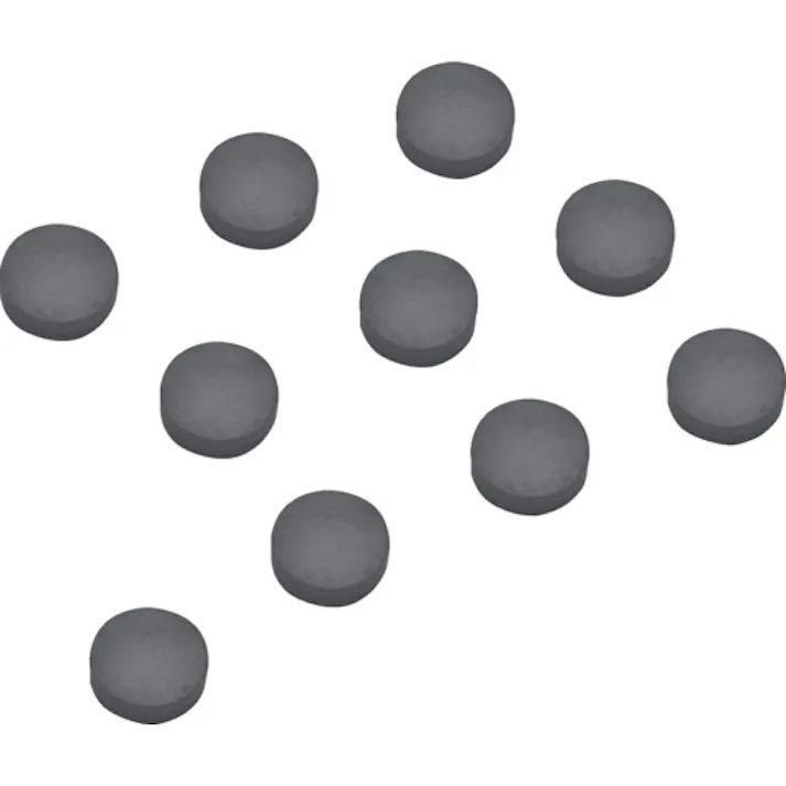 【CAINZ-DASH】トラスコ中山 まとめ買い フェライト磁石 丸形・穴あり 外径10mmX厚み2mm 10個入 TF10RA-10P【別送品】