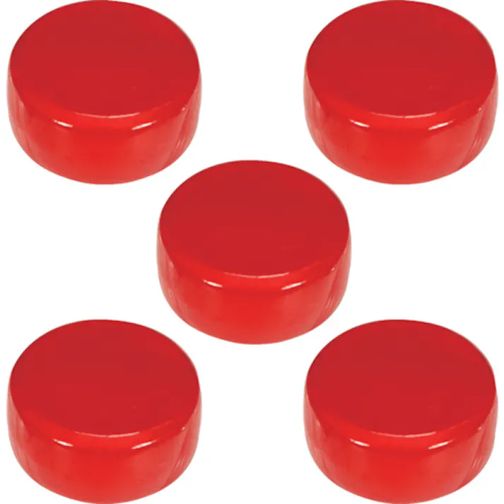【CAINZ-DASH】トラスコ中山 まとめ買い フェライトポリアミド磁石 Φ18 赤 5個入 TFP18-5-R【別送品】