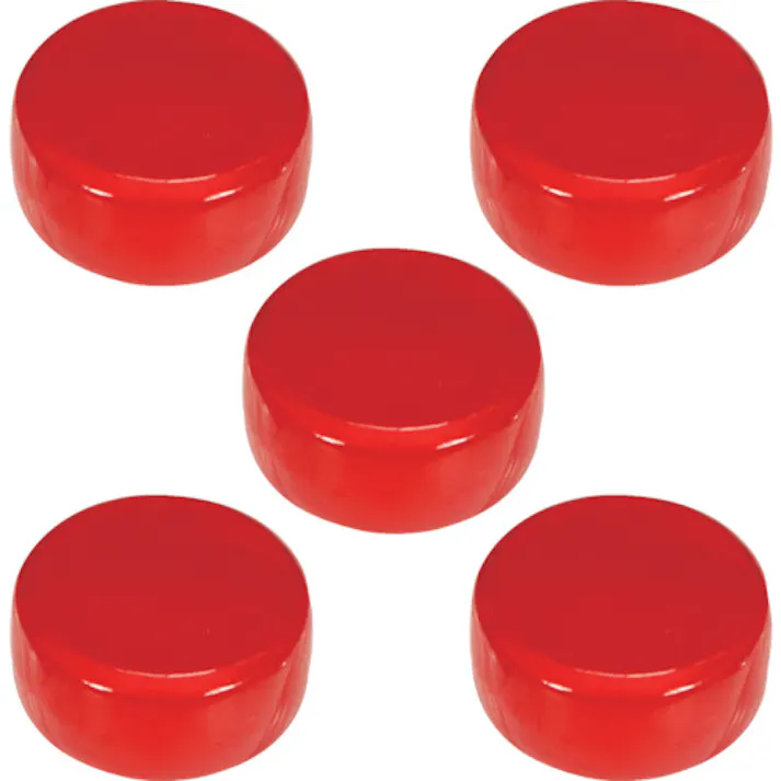 【CAINZ-DASH】トラスコ中山 まとめ買い フェライトポリアミド磁石 Φ30 赤 5個入 TFP30-5-R【別送品】