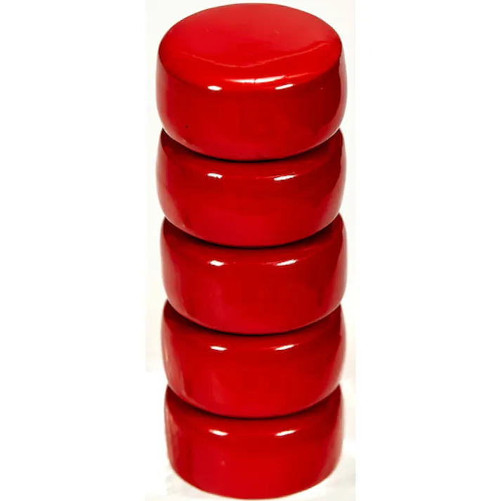 【CAINZ-DASH】トラスコ中山 まとめ買い フェライトポリアミド磁石 Φ30 赤 5個入 TFP30-5-R【別送品】