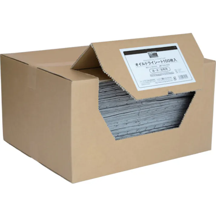 【CAINZ-DASH】トラスコ中山 オイルドライシート 380×480 100枚入 TODS-3848【別送品】