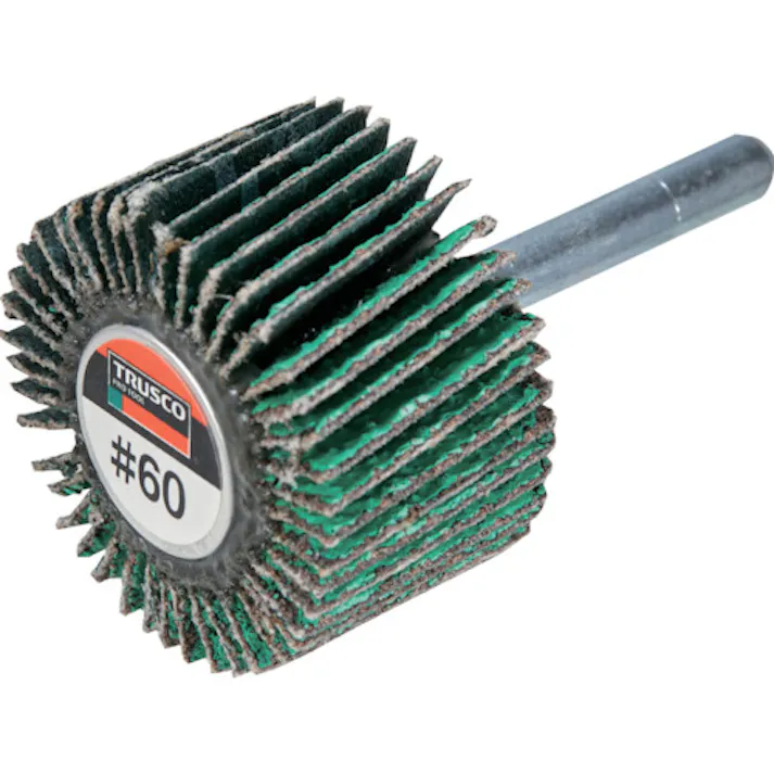 【CAINZ-DASH】トラスコ中山 超研削フラップホイール 外径50X幅25X軸径6 #Z40 5個入 HF5025Z-40【別送品】