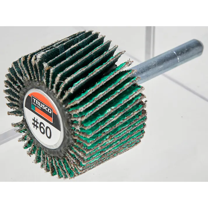 【CAINZ-DASH】トラスコ中山 超研削フラップホイール 外径60X幅25X軸径6 #Z40 5個入 HF6025Z-40【別送品】