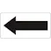 【CAINZ-DASH】トラスコ中山 矢印ステッカー 黒矢 40X80 10枚入 TPS-HP1BK【別送品】